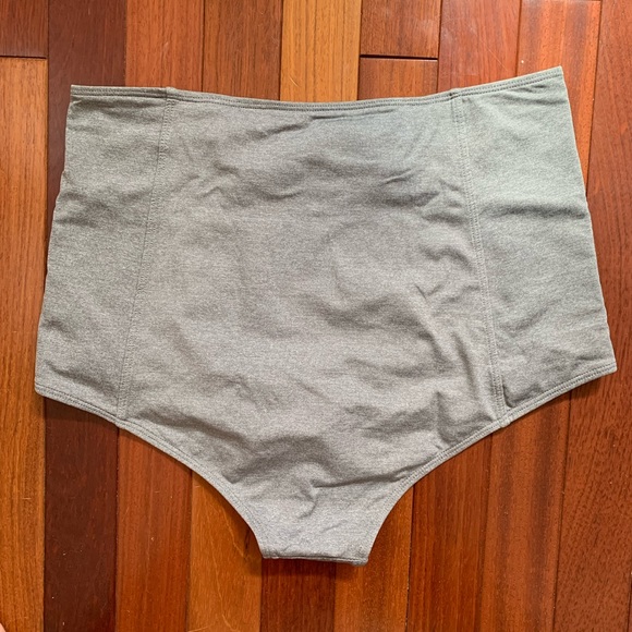 Kortni Jeane Swim Bottoms, Gray, Medium, High Waist - Picture 2 of 3